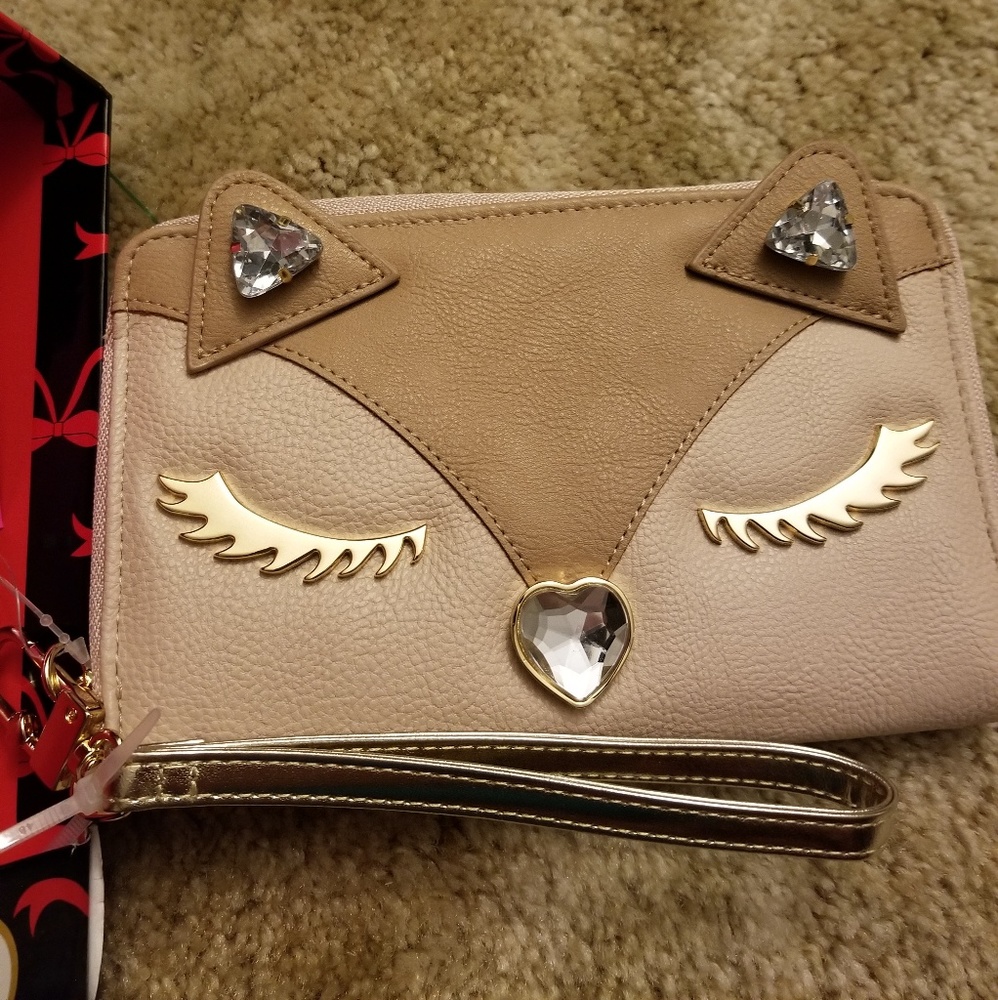 Betsey Johnson Fox Cat Wallet Clutch